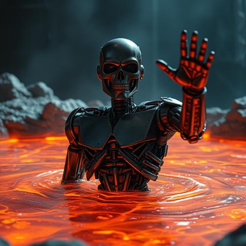 terminator exit molten metal